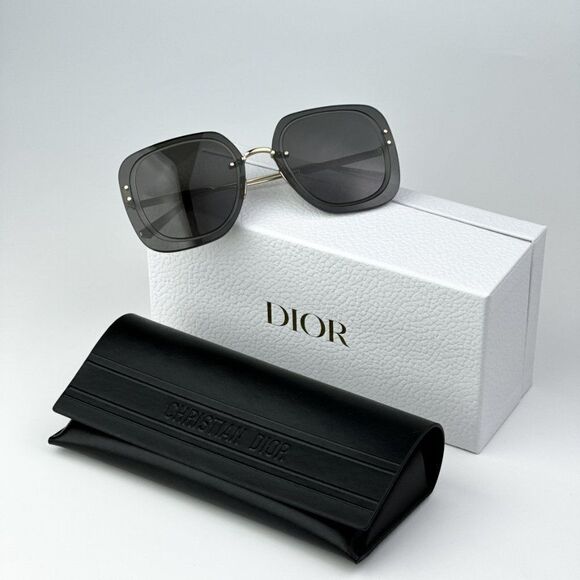 NEW Dior ULTRADIOR SU B0A0 Gold Smoke Women Square Oversized Sunglasses - Picture 2 of 12